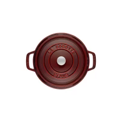 Staub Cocotte 26 Cm, Rund, Grenadine-Rot, Gusseisen -STAUB Küche 40509 355 0 2