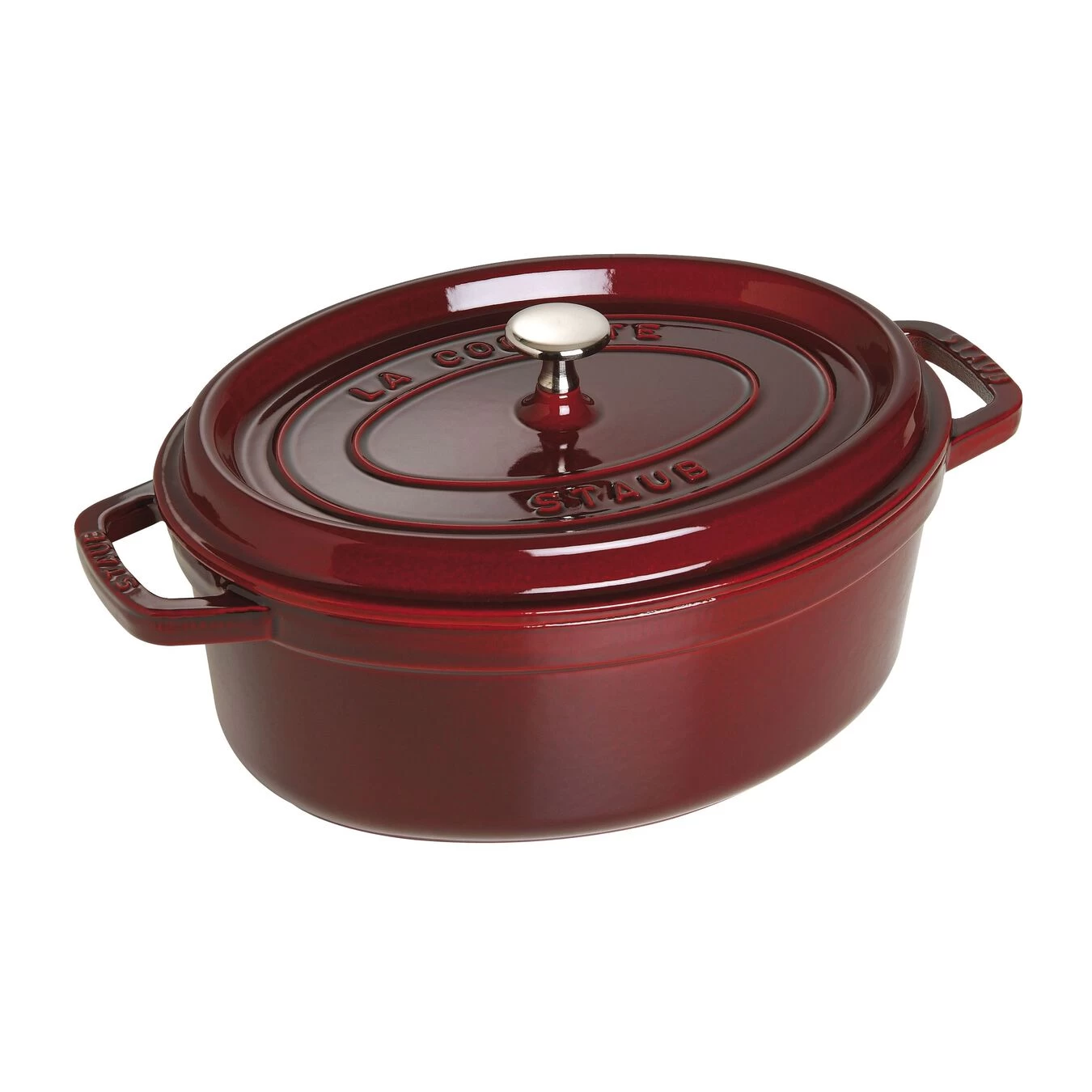 Staub Cocotte 29 Cm, Oval, Grenadine-Rot, Gusseisen 2 Staub Cocotte 29 Cm, Oval, Grenadine-Rot, Gusseisen – Bild 2