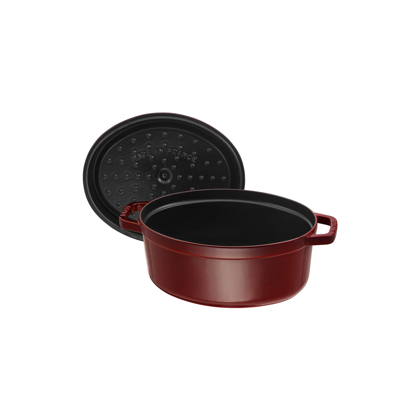 Staub Cocotte 29 Cm, Oval, Grenadine-Rot, Gusseisen 5 Staub Cocotte 29 Cm, Oval, Grenadine-Rot, Gusseisen – Bild 5
