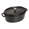 Staub Cocotte 37 Cm, Oval, Schwarz, Gusseisen