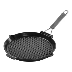 Staub Grillpfanne Mit Ausgießnase 28 Cm, Gusseisen, Schwarz