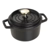 Staub Cocotte 14 Cm, Rund, Schwarz, Gusseisen