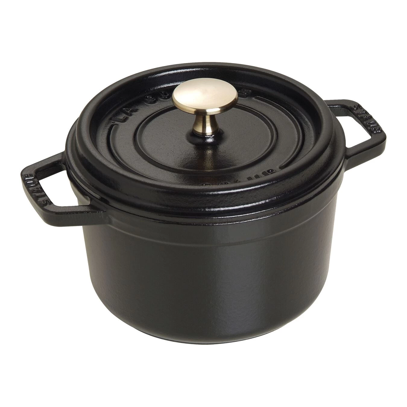 Staub Cocotte 16 Cm, Rund, Schwarz, Gusseisen 1 Staub Cocotte 16 Cm, Rund, Schwarz, Gusseisen