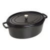 Staub Cocotte 41 Cm, Oval, Schwarz, Gusseisen
