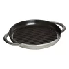 Staub Grillpfanne 26 Cm, Rund, Graphit-Grau, Gusseisen