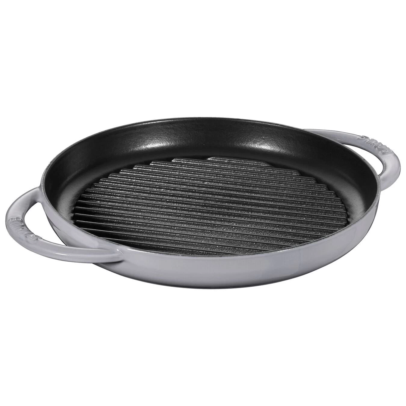 Staub Grillpfanne 26 Cm, Rund, Graphit-Grau, Gusseisen 3 Staub Grillpfanne 26 Cm, Rund, Graphit-Grau, Gusseisen – Bild 3