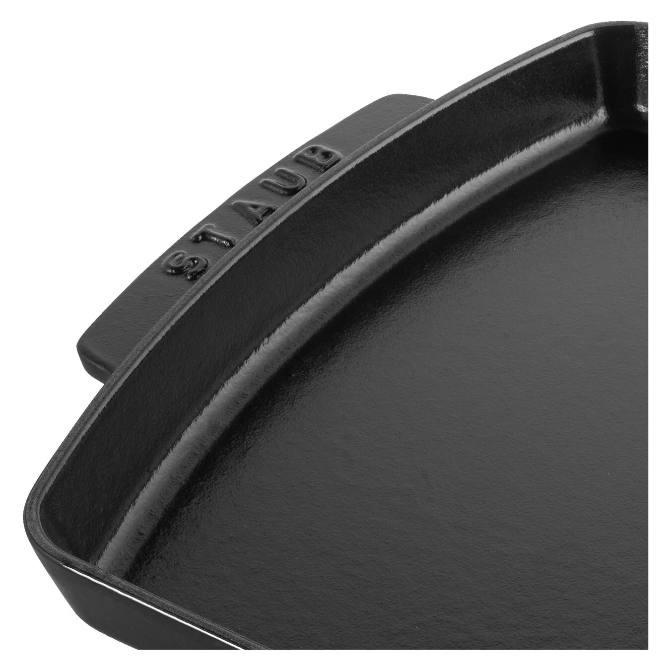 Staub Teller Mit Holzunterlage 33 Cm X 22 Cm, Gusseisen, Schwarz 4 Staub Teller Mit Holzunterlage 33 Cm X 22 Cm, Gusseisen, Schwarz – Bild 4