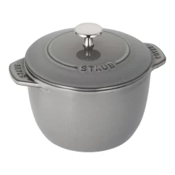 Staub Reis-Cocotte 16 Cm, Rund, Graphit-Grau, Gusseisen