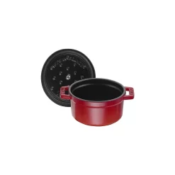 Staub Mini Cocotte 10 Cm, Rund, Kirsch-Rot, Gusseisen -STAUB Küche 40509 799 0 5