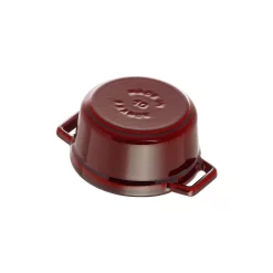 Staub Mini Cocotte 10 Cm, Rund, Grenadine-Rot, Gusseisen -STAUB Küche 40509 805 0 4