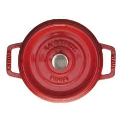 Staub Cocotte 18 Cm, Rund, Kirsch-Rot, Gusseisen