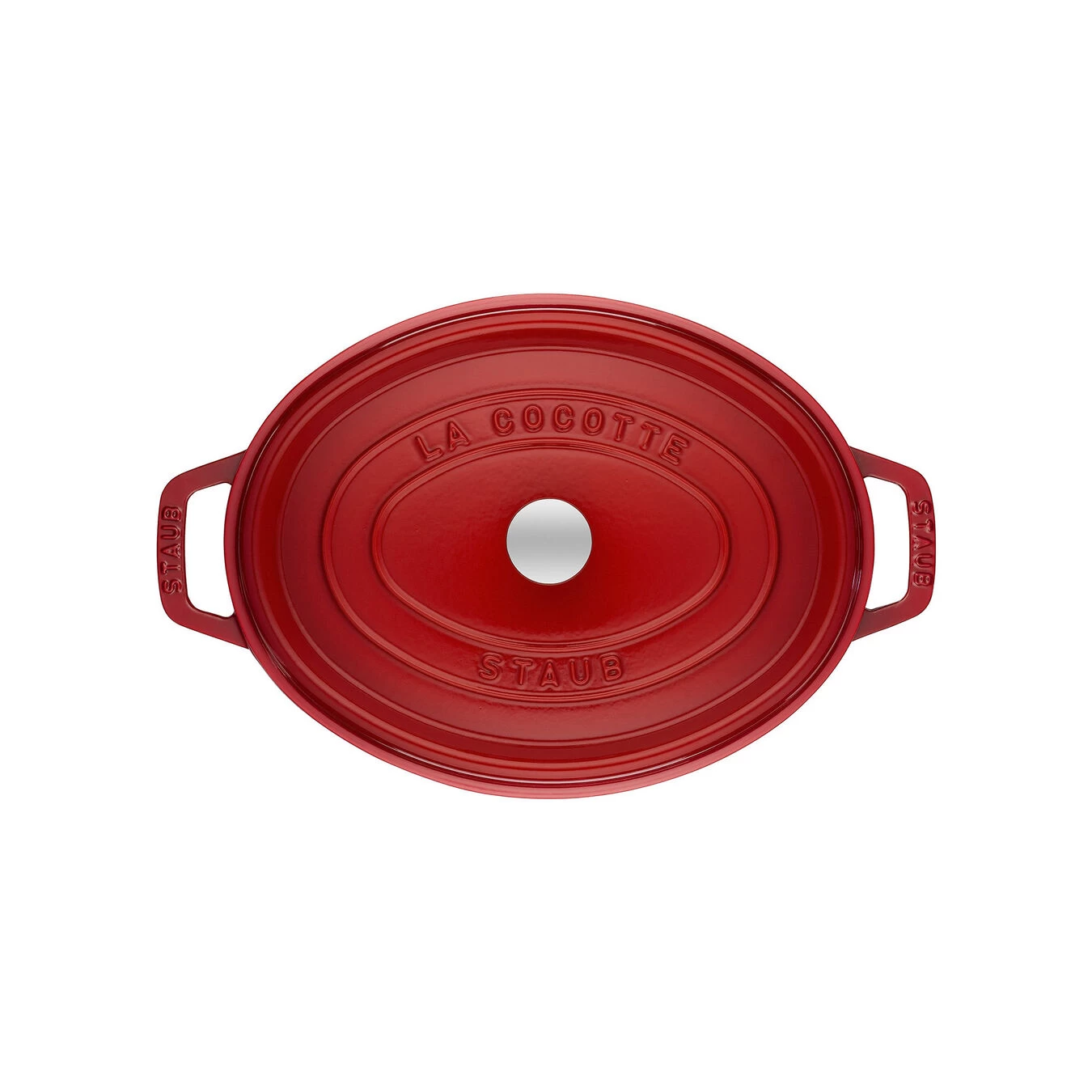 Staub Cocotte 33 Cm, Oval, Kirsch-Rot, Gusseisen 2 Staub Cocotte 33 Cm, Oval, Kirsch-Rot, Gusseisen – Bild 2
