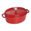 Staub Cocotte 29 Cm, Oval, Kirsch-Rot, Gusseisen