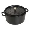 Staub Cocotte 30 Cm, Rund, Schwarz, Gusseisen