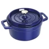 Staub Cocotte 20 Cm, Rund, Dunkelblau, Gusseisen