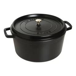 Staub Cocotte 34 Cm, Rund, Schwarz, Gusseisen