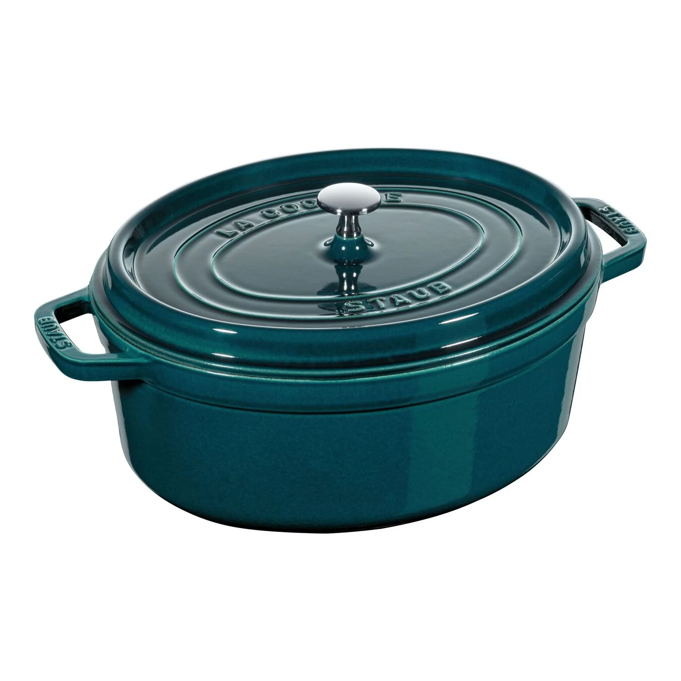 Staub Cocotte 31 Cm, Oval, La-Mer, Gusseisen 1 Staub Cocotte 31 Cm, Oval, La-Mer, Gusseisen