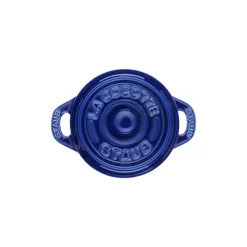 Staub Mini Cocotte 10 Cm, Rund, Dunkelblau, Keramik -STAUB Küche 40510 786 0 7