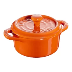 Staub Mini Cocotte 10 Cm, Rund, Orange, Keramik