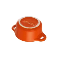 Staub Mini Cocotte 10 Cm, Rund, Orange, Keramik -STAUB Küche 40511 085 0 5