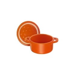 Staub Mini Cocotte 10 Cm, Rund, Orange, Keramik -STAUB Küche 40511 085 0 6