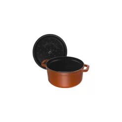 Staub Cocotte 26 Cm, Rund, Zimt, Gusseisen -STAUB Küche 40511 295 0 5