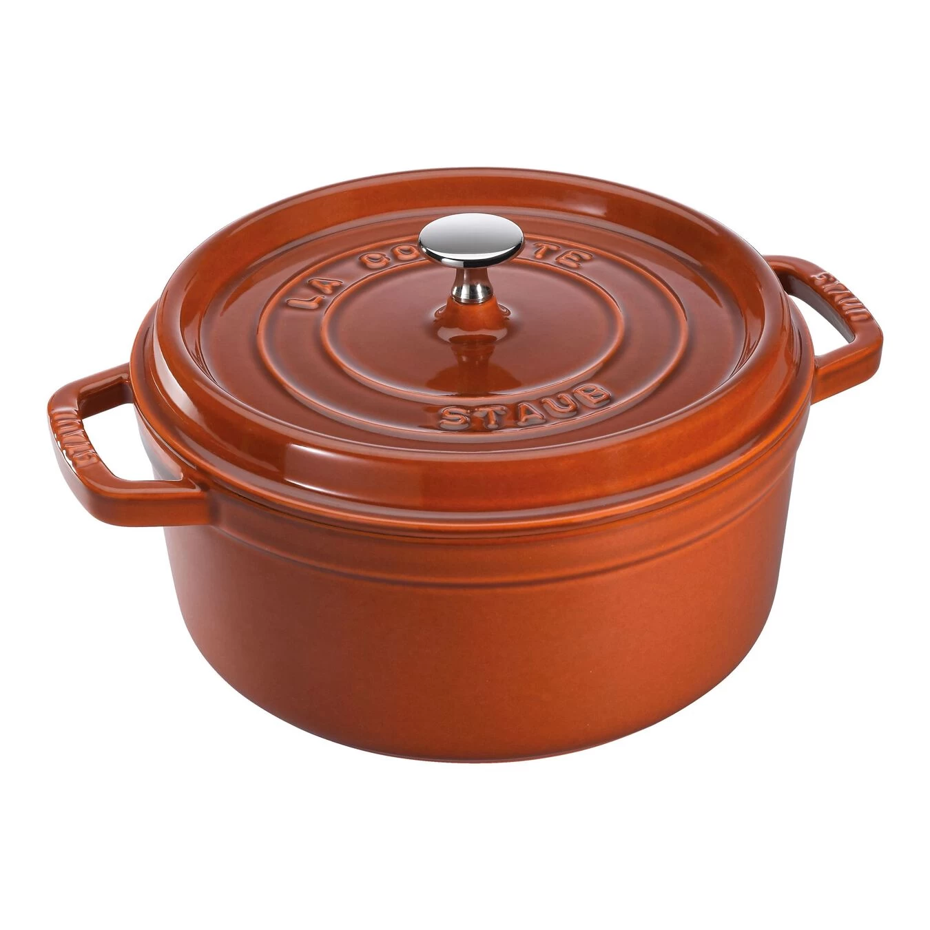 Staub Cocotte 28 Cm, Rund, Zimt, Gusseisen 1 Staub Cocotte 28 Cm, Rund, Zimt, Gusseisen