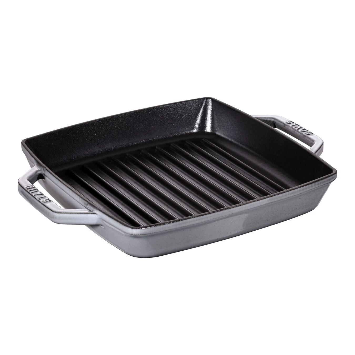 Staub Grillpfanne 23 X 23 Cm, Gusseisen, Graphit-Grau 1 Staub Grillpfanne 23 X 23 Cm, Gusseisen, Graphit-Grau