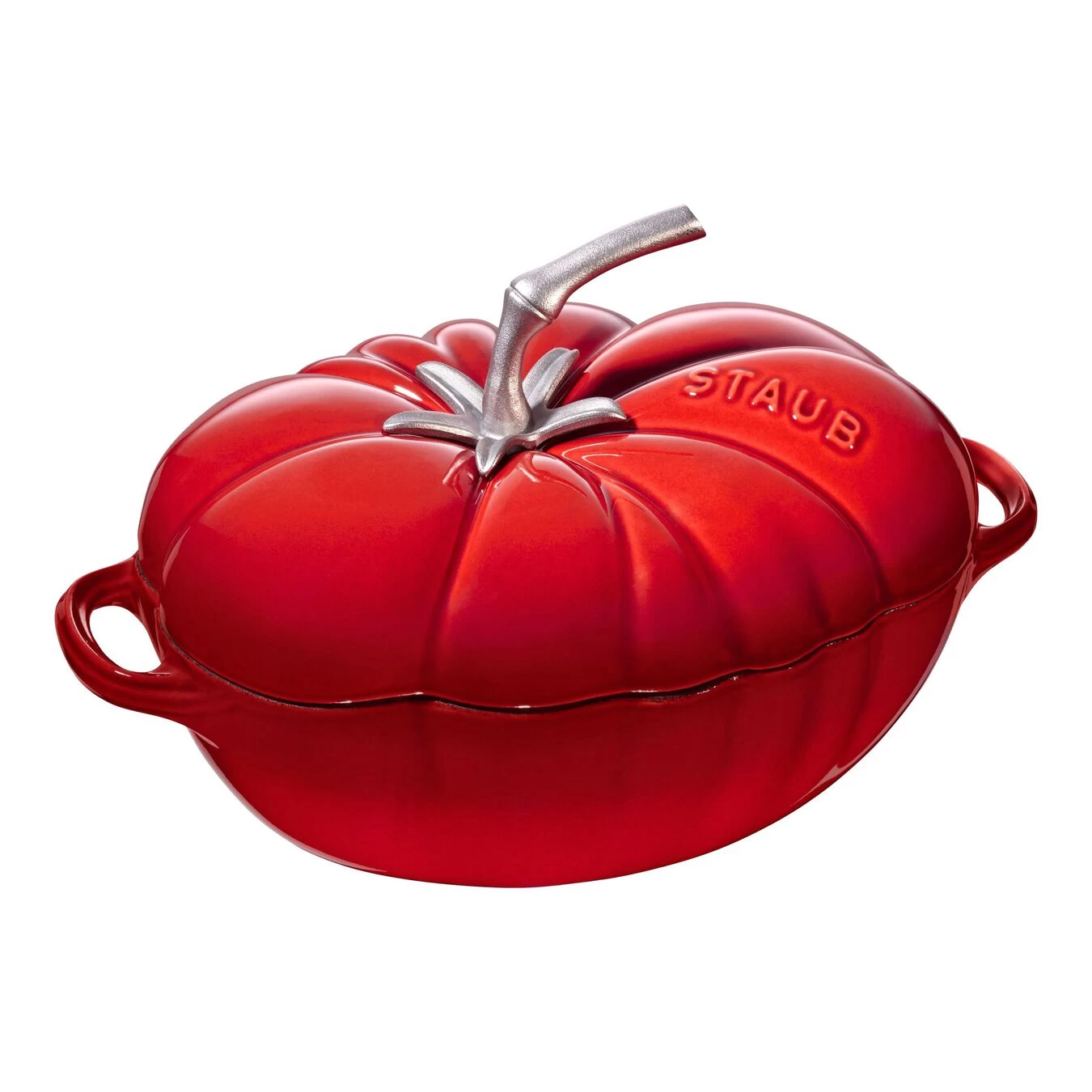 Staub Cocotte 25 Cm, Tomate, Kirsch-Rot, Gusseisen 1 Staub Cocotte 25 Cm, Tomate, Kirsch-Rot, Gusseisen