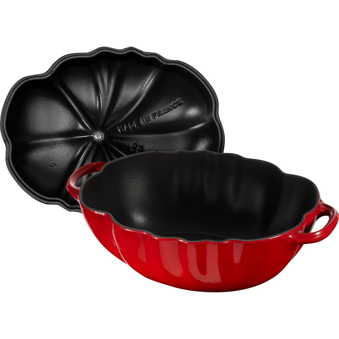 Staub Cocotte 25 Cm, Tomate, Kirsch-Rot, Gusseisen 6 Staub Cocotte 25 Cm, Tomate, Kirsch-Rot, Gusseisen – Bild 6