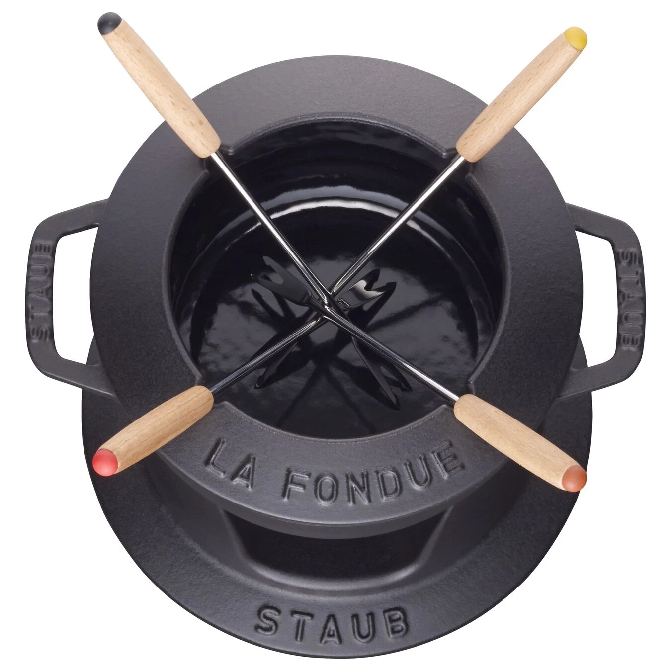 Staub Fondue Set 16 Cm, Schwarz 3 Staub Fondue Set 16 Cm, Schwarz – Bild 3