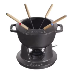 Staub Fondue Set 18 Cm, Schwarz