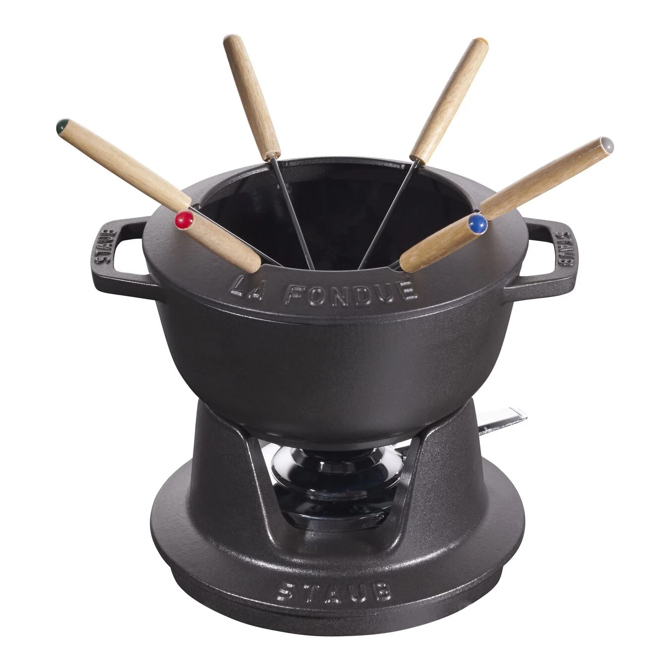 Staub Fondue Set 18 Cm, Schwarz 1 Staub Fondue Set 18 Cm, Schwarz