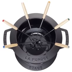 Staub Fondue Set 18 Cm, Schwarz 7 Staub Fondue Set 18 Cm, Schwarz -STAUB Küche 40511 971 0 3
