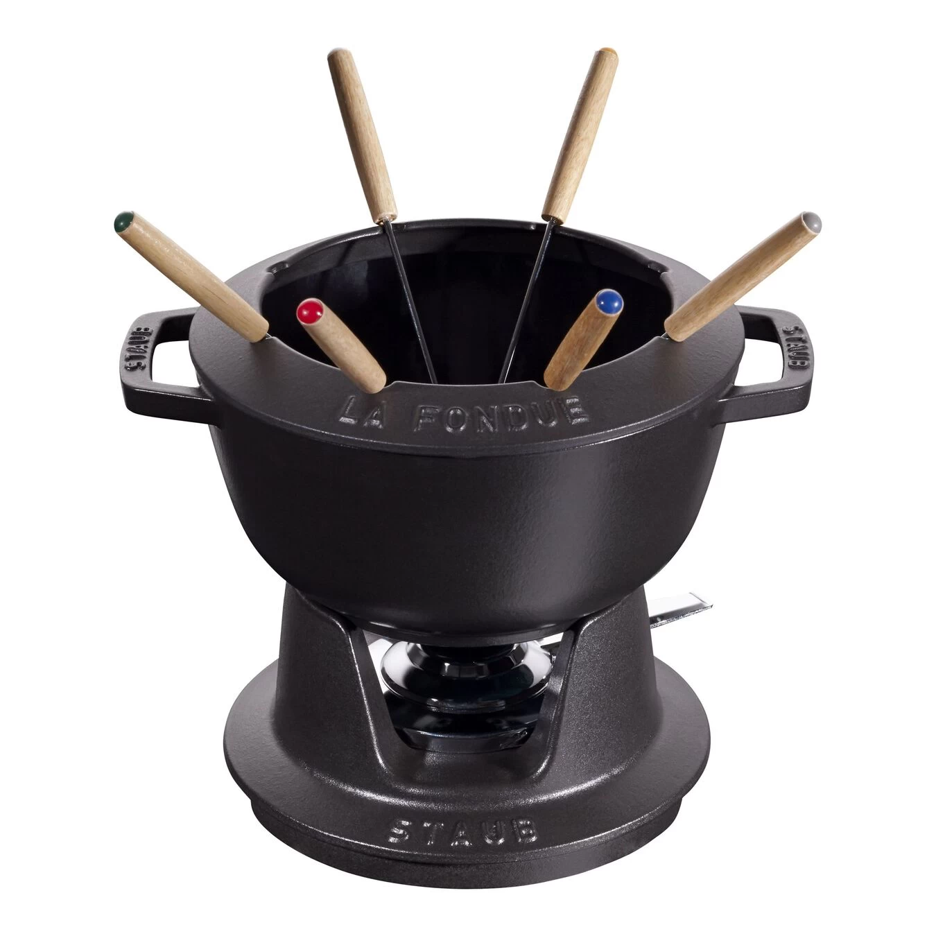 Staub Fondue Set 20 Cm, Schwarz 1 Staub Fondue Set 20 Cm, Schwarz