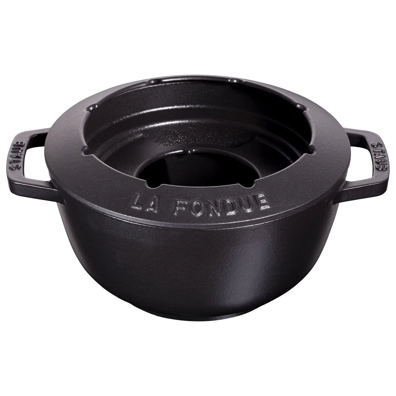 Staub Fondue Set 20 Cm, Schwarz 2 Staub Fondue Set 20 Cm, Schwarz – Bild 2