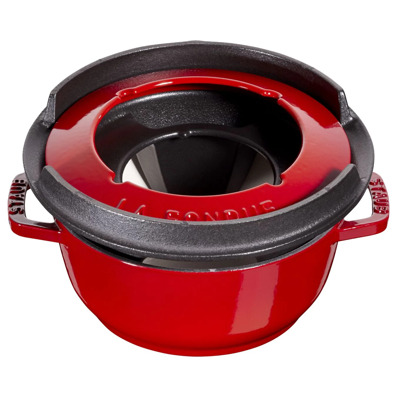 Staub Fondue Set 16 Cm, Kirsch-Rot 5 Staub Fondue Set 16 Cm, Kirsch-Rot – Bild 5