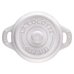 Staub Mini Cocotte 10 Cm, Rund, Elfenbein-Weiß, Keramik 10 Staub Mini Cocotte 10 Cm, Rund, Elfenbein-Weiß, Keramik -STAUB Küche 40511 997 0 1