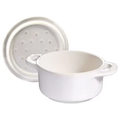 Staub Mini Cocotte 10 Cm, Rund, Elfenbein-Weiß, Keramik 9 Staub Mini Cocotte 10 Cm, Rund, Elfenbein-Weiß, Keramik -STAUB Küche 40511 997 0 3