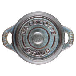 Staub Mini Cocotte 10 Cm, Rund, Antik-Türkis, Keramik 8 Staub Mini Cocotte 10 Cm, Rund, Antik-Türkis, Keramik -STAUB Küche 40512 000 0 6