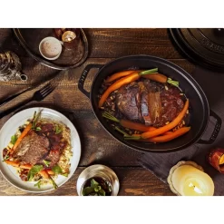 Staub Cocotte 33 Cm, Oval, Schwarz, Gusseisen 11 Staub Cocotte 33 Cm, Oval, Schwarz, Gusseisen -STAUB Küche 424423885