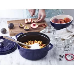 Staub Cocotte 24 Cm, Rund, Dunkelblau, Gusseisen 10 Staub Cocotte 24 Cm, Rund, Dunkelblau, Gusseisen -STAUB Küche 750036209