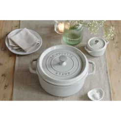 Staub Cocotte 20 Cm, Rund, Weisser Trüffel, Gusseisen 10 Staub Cocotte 20 Cm, Rund, Weisser Trüffel, Gusseisen -STAUB Küche 750037975