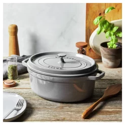 Staub Cocotte 31 Cm, Oval, Graphit-Grau, Gusseisen 10 Staub Cocotte 31 Cm, Oval, Graphit-Grau, Gusseisen -STAUB Küche 750058442